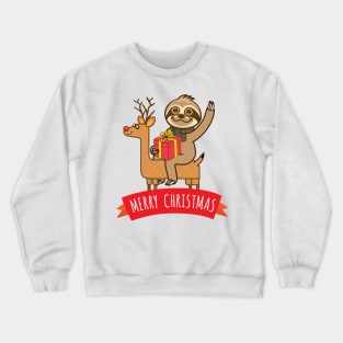 Sloth Merry Xmas Crewneck Sweatshirt